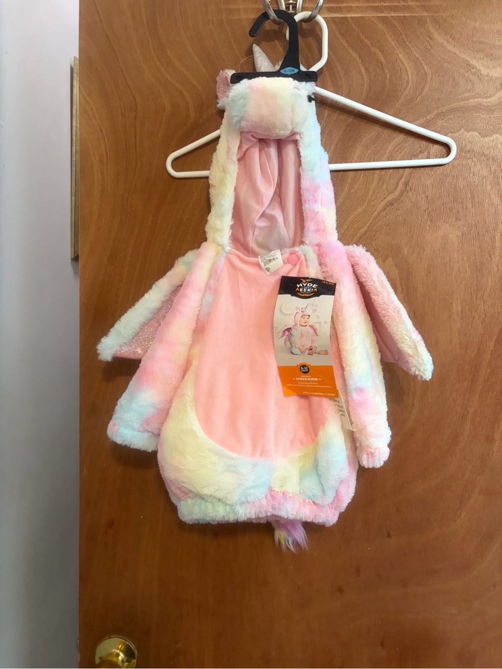 Pastel Unicorn Kids Costume - Pink size 6 - 12 months NWT